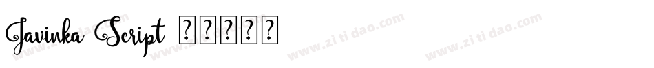 Javinka Script字体转换